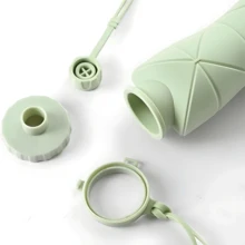 Foldable Water Bottles Silicone Portable Reusable Large Capacity Travel Gym For Kids - 隨機的 - 查看 2