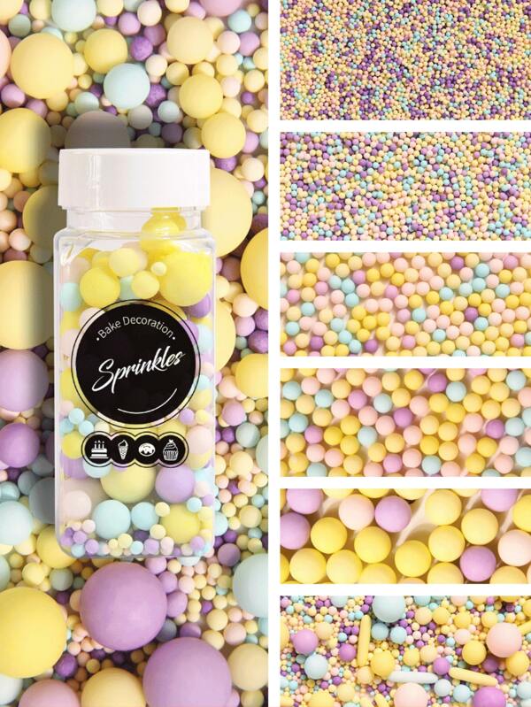 85g/3oz, Confeitos Foscos com Textura Glaceada para Decoração de Bolos, Cupcakes, Pirulitos, Chocolate, Sorvete e Macarons / Artigos para Festas de Natal, Casamento, Aniversário e Páscoa