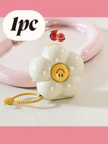 1 Stück tragbarer Dopamin-Stil Pillendose - transparente geschichtete Reisebox für Pillen, Mini Kosmetik & Schmuckaufbewahrung - Blumen Design, abnehmbare Fächer, Haltegriff