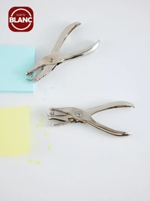 1pc 3mm/6mm Round Hole Punch, Portable Mini Puncher For Paper & Card, Manual Punching Machine For Loose-Leaf Binding Back To School - Handheld Hole Punch - View 3