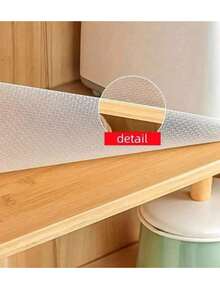 1 Roll Daisy Shelf Liner For Kitchen Cabinets,Non-Adhesive Drawer Liner,Non-Slip Refrigerator Liner,EVA Waterproof Fridge Pad Cupboard Mat Easy Placemats.,Storage,Kitchen Organiser,Organizer,Kitchen Items,Room Decor,Home Decor. - White - View 10