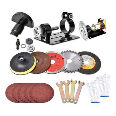 Kit Taladro Esmeriladora Pulidora Cortadora Discos 22 Pzs.Esmeriladora Angular Profesional , Amoladora Angular con Rotación, Juego con Hojas de Corte, Accesorios y Guantes Incluidos