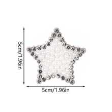 Heart Pearl & Rhinestone Decor Stickers For DIY Clothing, Shoes, Hats, Glue On Embellishments - White - View 6