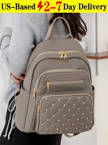 Bestseller In Multicolor Women Fashion Backpacks,Malist Flower Embroidery Functional Backpack For Women, Business Casual Commuting Travel Backpacks, Cute Multi-Compartment Versatile Computer Daypack, Portable Campus School Bag For Junior High School And College Students, School Backpack, Elementary School, Middle School, High School, Back To School Bags, Waterproof, Lightweight, Classic Casual, Suitable For Teen Girls Women College Students, Teacher, Perfect For Back To School, First Day Of School, Middle School, High School,