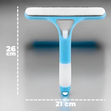 SOKANY Raspador de silicona 3 en 1, sin rayas, raspador multiusos pequeño, adecuado para puertas de ducha, ventanas, coches, espejos - Azul - Ver 7