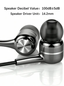 Auriculares con cable tipo C, auriculares con cable USB C para llamadas y música, auriculares estéreo con graves para dispositivos electrónicos - Tipo C - Ver 4