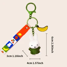 米菲经典钥匙扣——标志性的荷兰兔子吊饰！简约设计与日常实用性的完美结合，非常适合挂钥匙、包包配饰或收藏品。随处散发怀旧气息！ - 綠色 - 查看 6