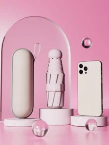 胶囊遮阳伞，女士防紫外线折叠伞，二合一迷你超轻便携伞，户外、花园、旅行必备、便携必备、沙滩必备、毕业季、毕业典礼、毕业礼物、毕业赠礼、祝贺毕业、毕业典礼致辞代表、毕业派对、户外必备、旅行便携、徒步必备、露营必备、便携工具、夏季必备、夏季便携 - 彩色 - 查看 20