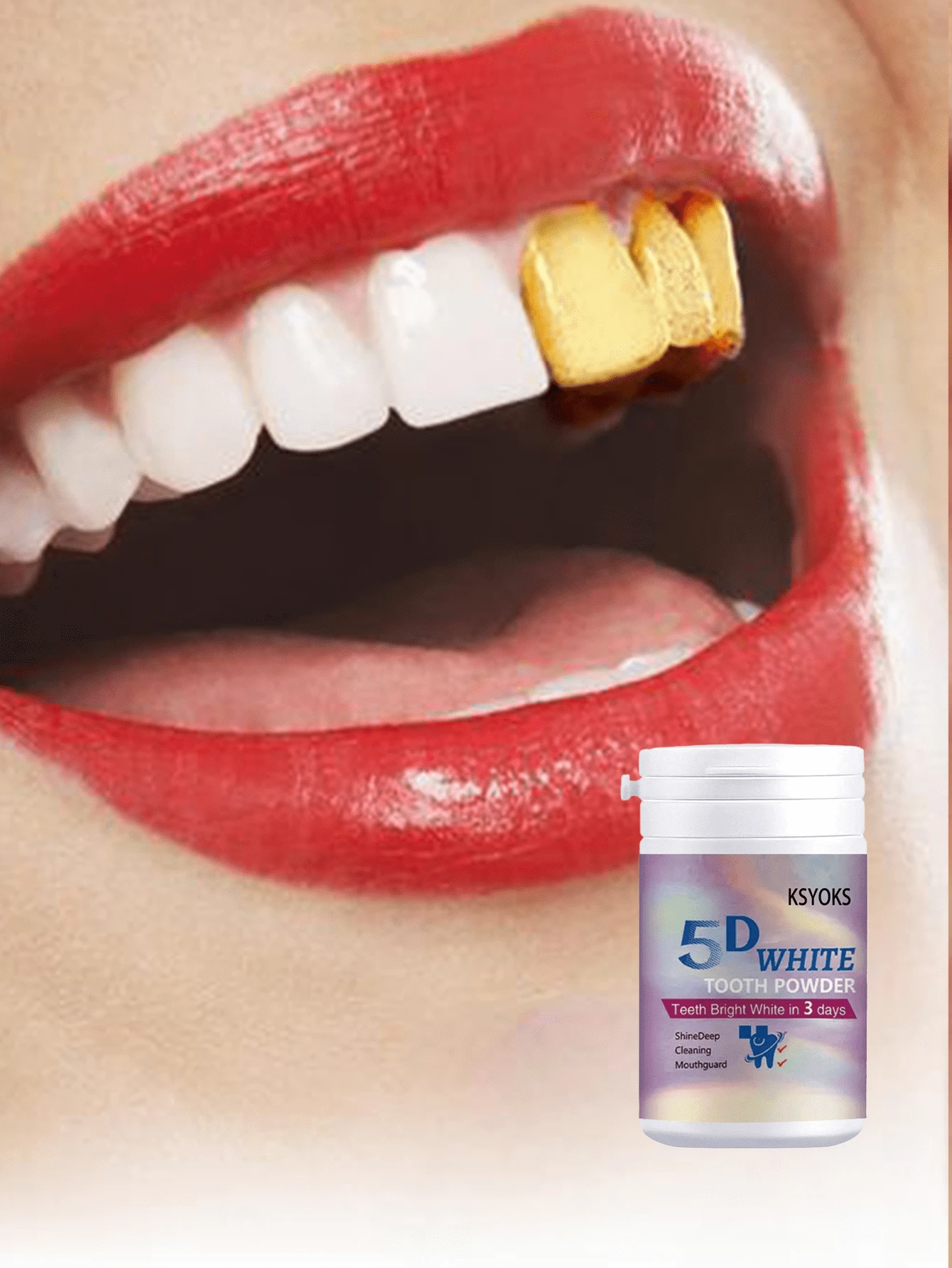 Teeth Whitening Kit With Deep Moisturizing Formula For Long Lasting Brightness Enhanced Elasticity And Radiant Smile Vitality Boosting Hydration For Teeth And Skin Whitening - Multicolor - View 1