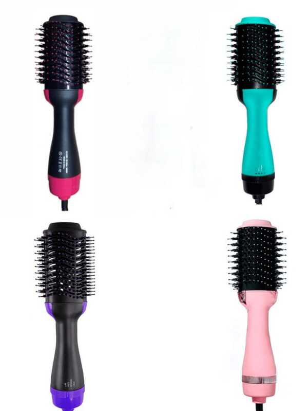 Escova Secadora 110V Alisador Elétrica Quente Cabelo Com 3 Em1 Hair Styler