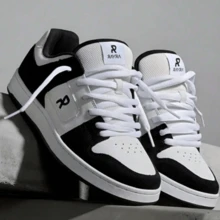 RAYRA MANTECA 4 ADULT AND CHILDREN'S CASUAL BLACK AND WHITE TENNIS SHOES - Đen và Trắng - Xem 1