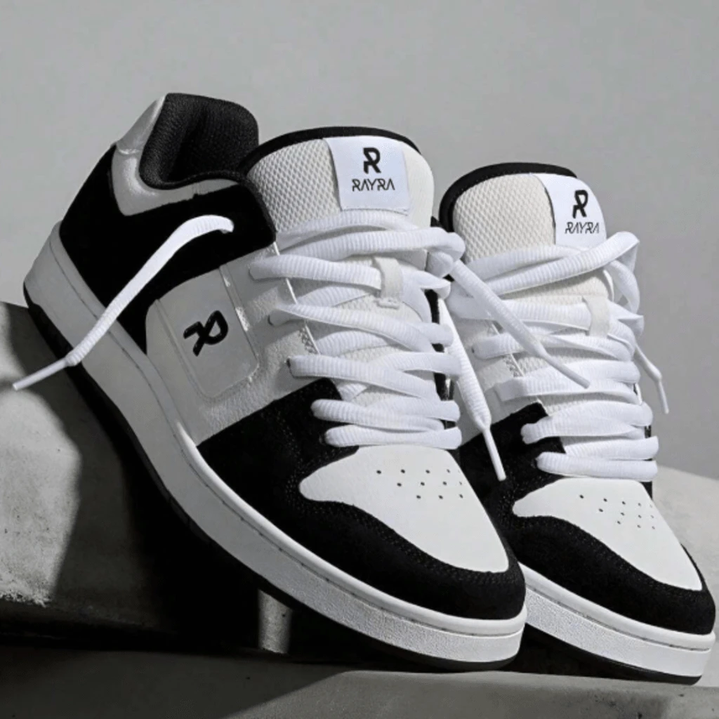 RAYRA MANTECA 4 ADULT AND CHILDREN'S CASUAL BLACK AND WHITE TENNIS SHOES - Đen và Trắng - Xem 1