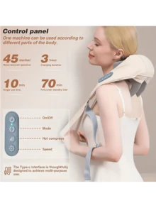 电动颈部按摩器，颈部、背部、肩部、足部和腿部指压按摩器，深层组织 3D 按摩器，在家或户外放松肌肉，颈部按摩器，适合作为礼物 - 彩色 - 查看 6