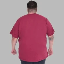 Men's Plus Size Motivation Focus Shirt T-Shirt - Maroon - View 2