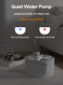 Cat Water Fountain Wireless Automatic - Smart Motion Sensor Pet Dispenser - 2.8L/94oz Cat & Dog Water Bowl - Rechargeable Battery