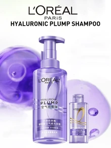 LOREAL L'Oreal Paris Hyaluronic Acid Volumizing Shampoo, 440ml/100ml, Infused With 99% Pure Hyaluronic Acid, Volumizing & Moisturizing, Oil Control & Anti-Dandruff, Balances Scalp Oil & Moisture, French Bluebell Fragrance, Suitable For Oily/Fine Hair, Women Hair Care, Salon-Grade At-Home Treatment - Shampoo - View 2