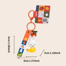 MIFFY Classic Keychain – Iconic Dutch Bunny Charm! Minimalist Design Meets Daily Utility, Perfect For Keys, Bag Accessories, Or Collector's Items. Carry A Touch Of Nostalgia Everywhere! - Red - View 7