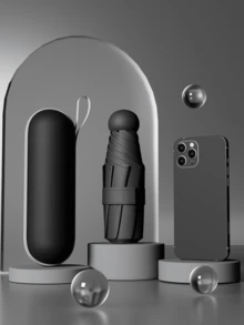 胶囊遮阳伞，女士防紫外线折叠伞，二合一迷你超轻便携伞，户外、花园、旅行必备、便携必备、沙滩必备、毕业季、毕业典礼、毕业礼物、毕业赠礼、祝贺毕业、毕业典礼致辞代表、毕业派对、户外必备、旅行便携、徒步必备、露营必备、便携工具、夏季必备、夏季便携 - 彩色 - 查看 15