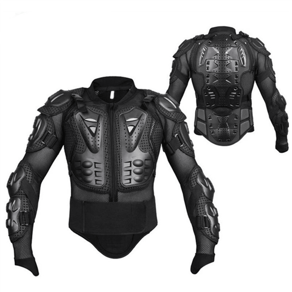 Chaqueta de motocicleta para hombres con armadura corporal para motocross y carreras, aprobada por E, equipos de protección para motocicleta (algunos estilos de accesorios al azar)