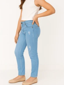 Calça feminina Infantil jeans skinny Calça skinny feminina jeans juvenil do 10 ao 16