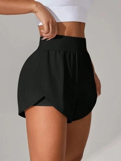 Plus Size Women's Summer Sweat-Absorbent Breathable Sports Shorts