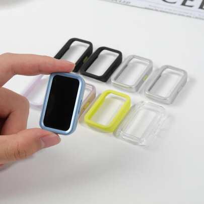 1pc Hollow PC Case Compatible With HUAWEI Band 10 9 8 Accessories All-Around Hard PC Bumper Frame Shell Cover Compatible With Hua Wei Band 10 Band 9 Band 8 Cases Smartwatch Accessories Back To School Essentials  School Supplies For Students