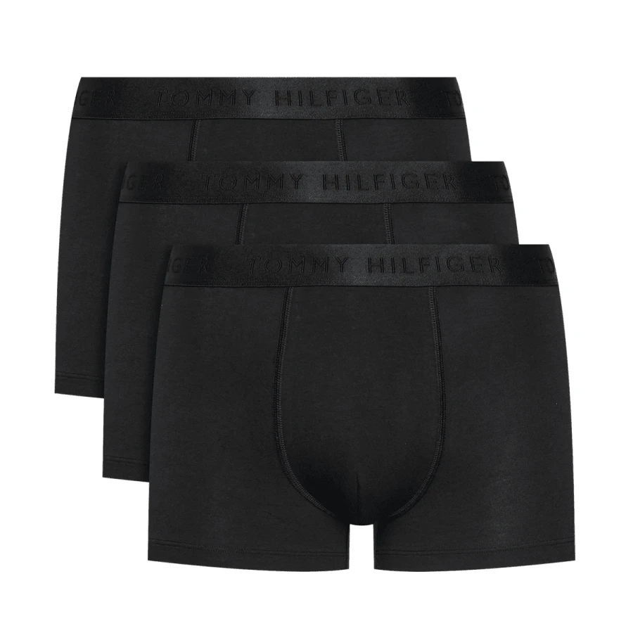Tommy Hilfiger 3 Pack Men's Boxers - Black - View 1