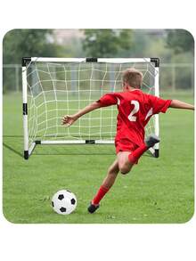 2025 Top Selling Portable Foldable Indoor/Outdoor Children Football/Soccer Goal Frame Set, Toys For Boys & Girls