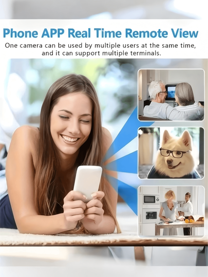 Mini Spy Camera, 720P HD Slimme Wireless WiFi IP Camera Night Vision, Supports 2.4G Network, Remote Monitoring, SD Card Storage, Home, Car, Office More Scenarios, Online Security view 6