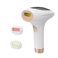 YTWO 8-Level Energy Laser Hair Removal Device, Permanent Painless Hair Removal For Face, Underarms, Bikini, Limbs, Arms, Legs, Automatic & Manual Modes, Smooth Skin, Includes 2 Extra Lamp Heads