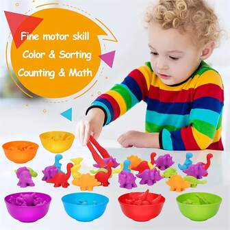 1 Pc Creative Montessori Color Sorting Toys Matching Game Baby Toys Fine Motor Training Educational Toys Montessori Games For Kids Birthday Gifts