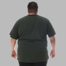 Men's Plus Size Motivation Focus Shirt T-Shirt - Army Green - View 2