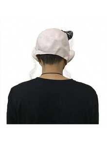 1 Peça Máscara de Palhaço Engraçada Preto e Branco, Acessório de Susto para Festa de Fantasia Assustadora, Decoração de Máscara de Boneca Sorridente Chorando Diabo. Fantasia de Interpretação de Papel, Adereço de Cabeça para Performance, Estilo de Moda Ousado, Fantasia de Amigos para Festa de Halloween