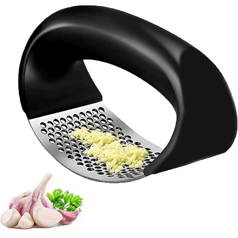 SOKANY Stainless Steel Garlic Press, Garlic Press Rocker, Anti-Rust, Can Be Cleaned In The Dishwasher, Professional Garlic Chopper Tools, Handle Garlic Chopper Kitchen Tools