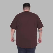 Men's Plus Size Motivation Focus Shirt T-Shirt - Óxido marrón - Ver 2
