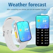 HOT 2025 智能手表，无线呼叫/拨号，多个应用程序提醒，适合男士和女士，运动手表，可定制壁纸，音乐控制，兼容 iOS/Android - 彩色 - 查看 5