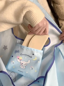 Sanrio 可折叠家庭购物袋，可爱卡通图案（Hello Kitty、My Melody、Kuromi），可重复使用，便携，适合日常购物，适合青少年和可爱爱好者，耐用涤纶面料，抗撕裂材料，易于清洁 - 彩色 - 查看 4