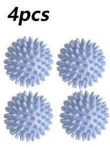 1/4/6个可重复使用洗衣球 - 免费洗衣机烘干球，柔顺剂替代品，高效去污脱毛配件。实心洗衣球。