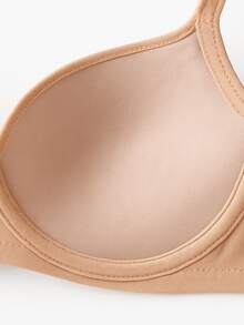 Kit 03 Sutiãs Reforçados com Bojo Sustentação, Estilo e Bem-Estar Preto Branco e Bege - Multicolorido - Visão 7