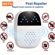 Ultrasonic Pest Repeller, Smart Home Pest Repellent For Mice, Cockroaches, Mosquitoes, Dual-Speaker High-Efficiency Pest Repeller, Ultrasonic Pest Repeller Physical Mosquito And Cockroach Repellent, And Harmless, With Two Mode Settings, Plug And Play.