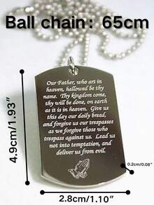 1 mặt dây chuyền thẻ tên chó bằng thép không gỉ tùy chỉnh kèm dây chuyền, dây chuyền khắc tên cá nhân, phụ kiện nam, dây chuyền tùy chỉnh, quà tặng cá nhân, quà tặng cho bạn trai, quà tặng nam giới, đồ dùng học tập, quà tặng tùy chỉnh, quà tặng Giáng sinh, trang trí nhà cửa phòng khách - Nhiều màu - Xem 4