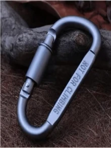 4-6pcs Thick Heavy Duty D-Shaped Carabiners - Tent Hooks, Key Rings, Aluminum Alloy, Ideal For Camping And Outdoor Adventures! Hang Backpacks, Water Bottles, Tents, Grills, Outdoor Camping, Picnic And Hiking Accessories - Multicolor - View 5