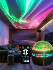 Galaxy Aurora Borealis Projector Pro - RGB Starry Sky & Northern Lights LED Lamp With Smart App & Remote, 16 Color USB Mood Lighting For Bedroom, Home Theater, Camping, Party Decor - Ultimate Christmas & Valentine's Gift