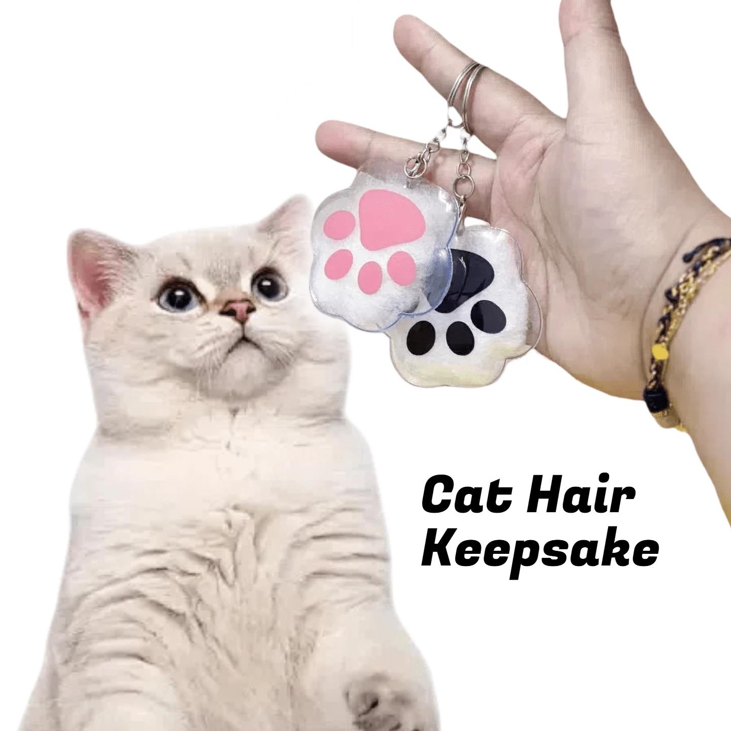 1 Stück/2 Stück Haarspeicher-Anhänger mit Tierkralle, neue Version Gedenkdisplay für Tierfell & Menschenhaar, Aufbewahrungsanhänger für Tierschaum als Schlüsselanhänger für Katzen & Hunde