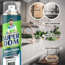 Limpa Forno Spray Desengordurante Dom Line Micro Ondas 300ml