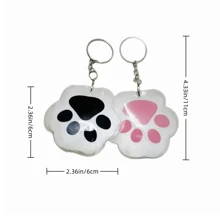 1 Stück/2 Stück Haarspeicher-Anhänger mit Tierkralle, neue Version Gedenkdisplay für Tierfell & Menschenhaar, Aufbewahrungsanhänger für Tierschaum als Schlüsselanhänger für Katzen & Hunde