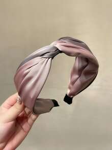 1pc Braided Gradient Color Headband, Fashion High-End Wide-Brimmed Hair Hoop ,Head Piece Hairband Head Accessories Beauty Home Hair Accessories - Multicolor - View 18