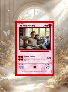 6pcs/10pcs/20pcs TCG Customized Anniversary Card, Size 3.46X2.48 Inches, Customized Pocket Monsters Card, Pocket Monsters Gift, Pocket Monsters Card,Anniversary Gift, Valentine's Day Gift, TCG Card Album Collection, Date Gift, Personalized Gift, Birthday Gift, Interior Decoration, Living Room,Decoration,Printed With Photos Of You And Your Lover - Multicolor - View 9