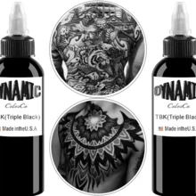Black Tattoo Ink 4oz(120ml) Friendly Pigment Tattoo Supplies Concentrated Black (2pcs) - Multicolor - View 8