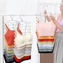 8 Tier Underwear Hanger Metal Seamless Design Bra Tank Top Hangers Save Space Display Closet Organizers Camisoles - Multicolor - View 2